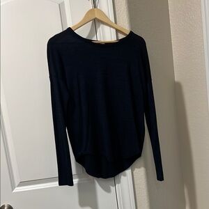 Rag & Bone Black-Blue Blouse with Long Sleeves